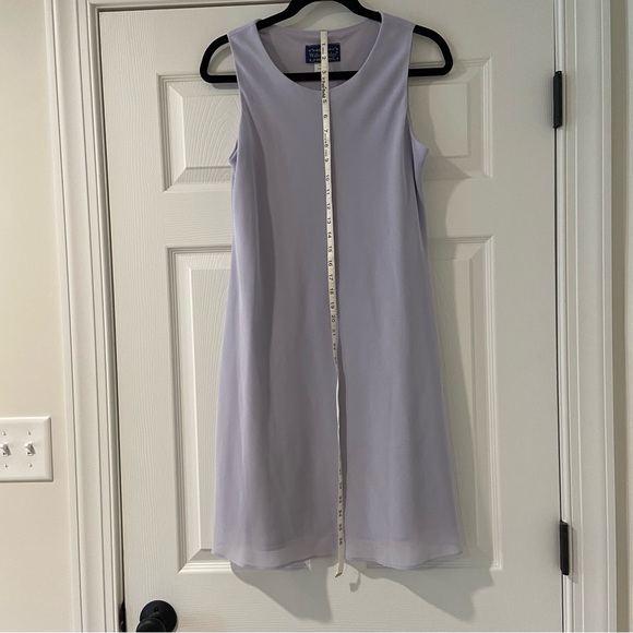 Women's Lavender Dress with Sheer Floral Overlay Jacket/2pcs Size 10P - Picture 6 of 10